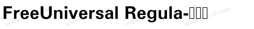 FreeUniversal Regula字体转换